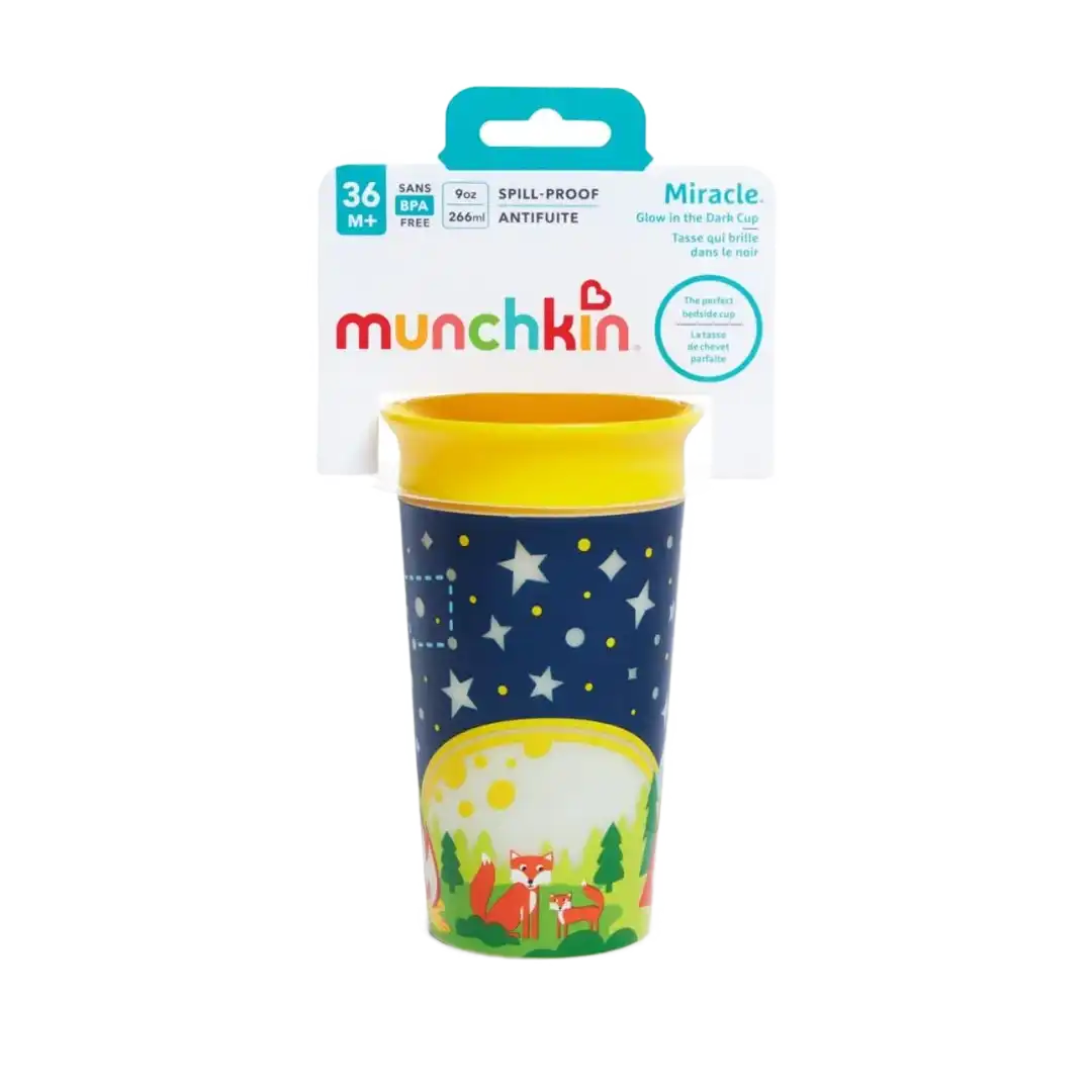 Munchkin Miracle 360° Glow In The Dark Cup 36m+ 266ml, Assorted
