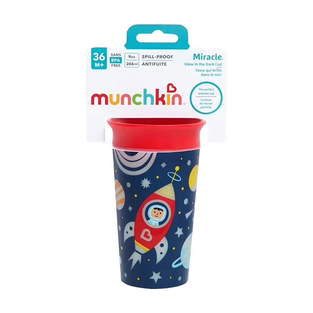 Munchkin Miracle 360° Glow In The Dark Cup 36m+ 266ml, Assorted
