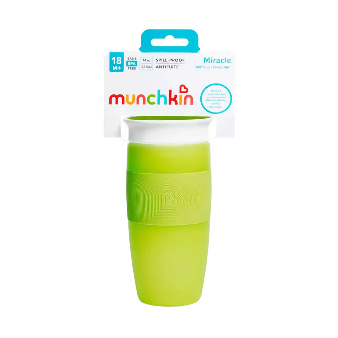 Munchkin BPA Free Miracle 360° Sippy Cup 414ml, Assorted
