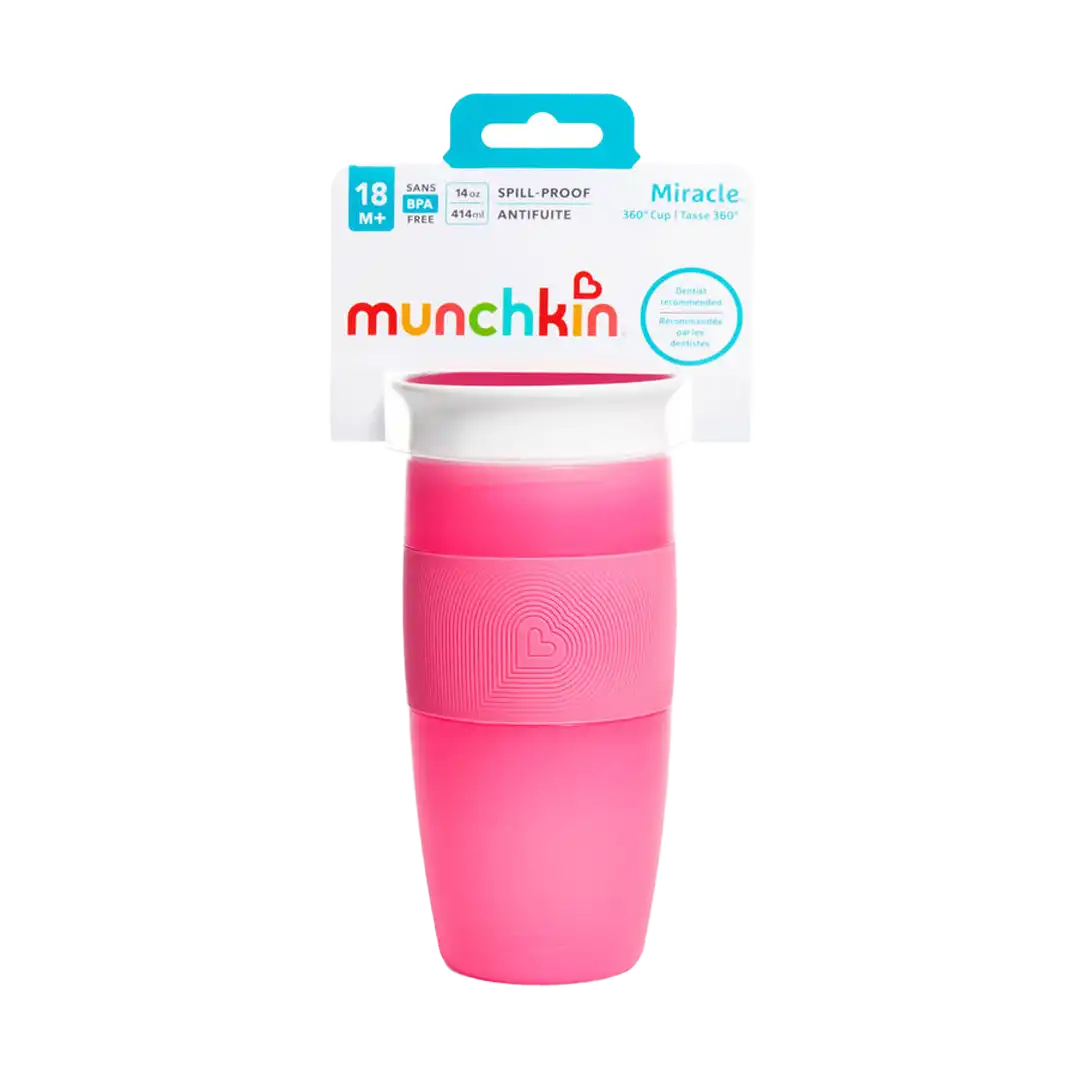 Munchkin BPA Free Miracle 360° Sippy Cup 414ml, Assorted