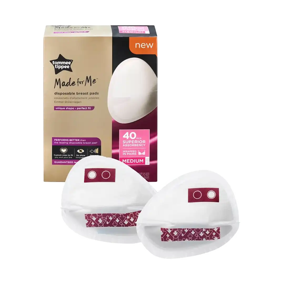 Tommee Tippee Made for Me Breast Pads Medium, 40's