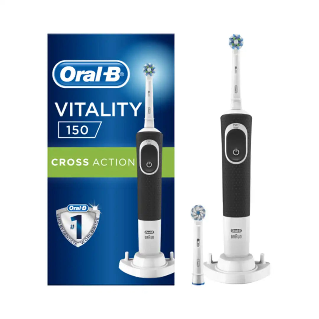 Oral-B Black Vitality 150 Cross Action Electric Toothbrush Black