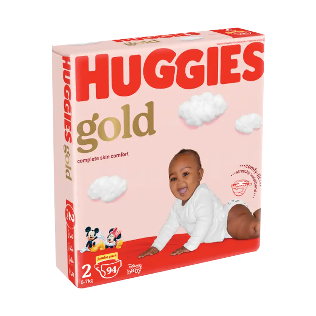 Huggies Gold Jumbo Size 2 Diapers, 94 Pack