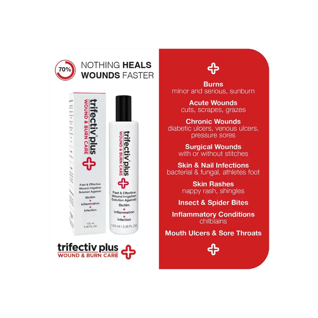 Irrigation Trifectiv Plus Wound and Burn Care, 100ml