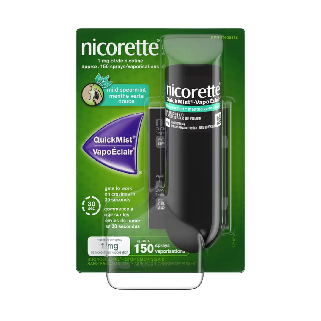 Nicorette QuickMist Nicotine Spray 1mg, 150 Sprays