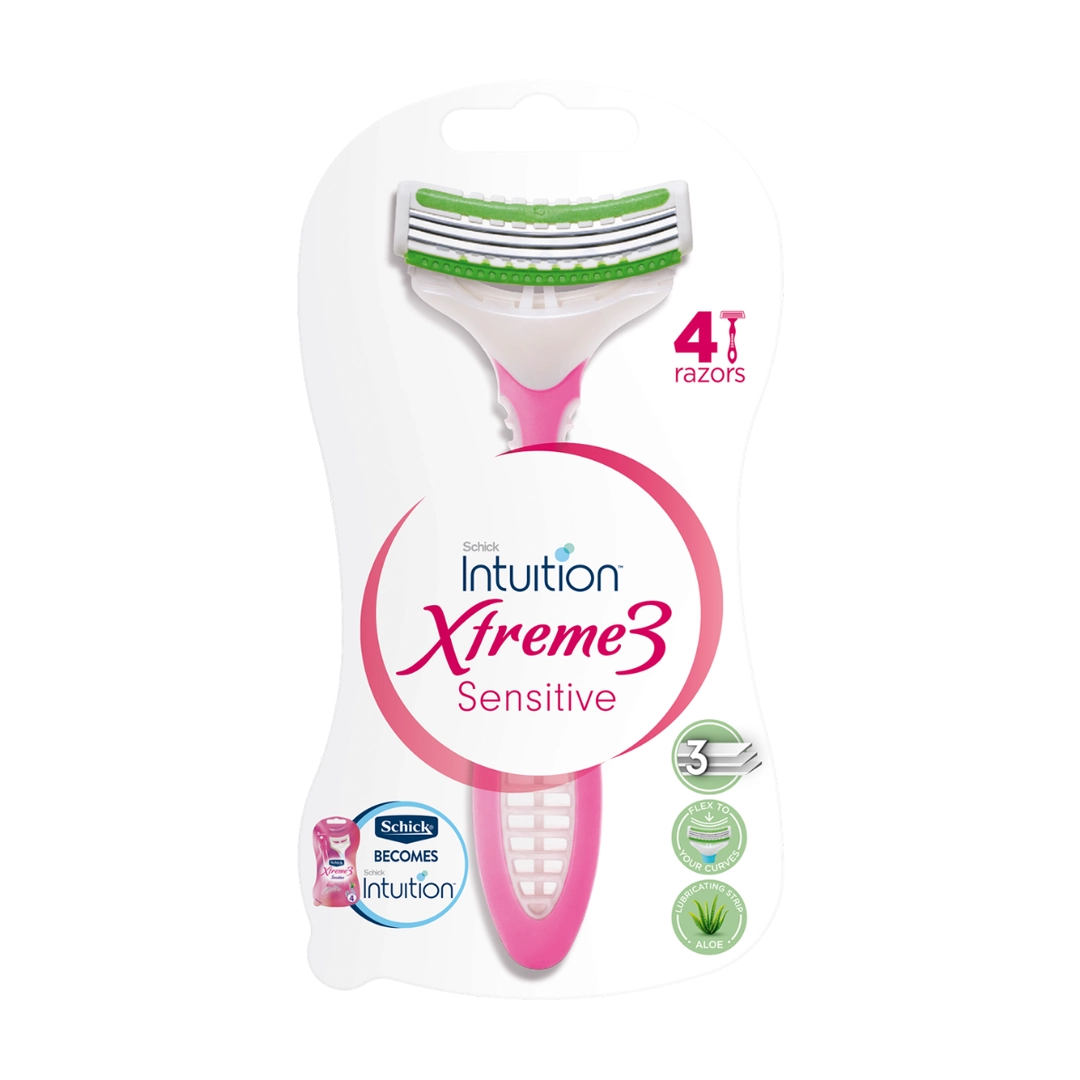 Schick Intuition Xtreme 3 Sensitive for Women, 4's