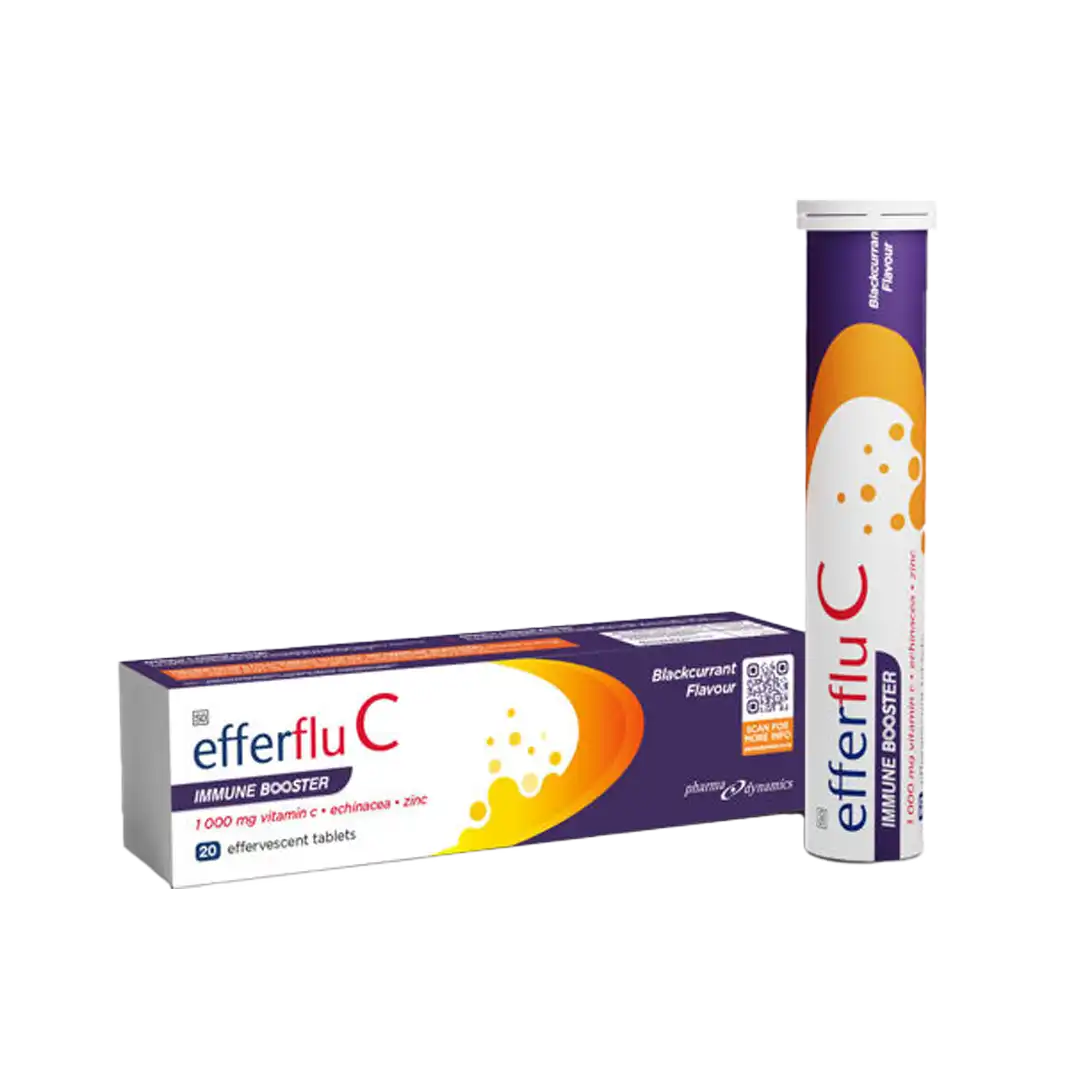 Efferflu C Immune Plus Effervecent Tablets 20's, Blackcurrent