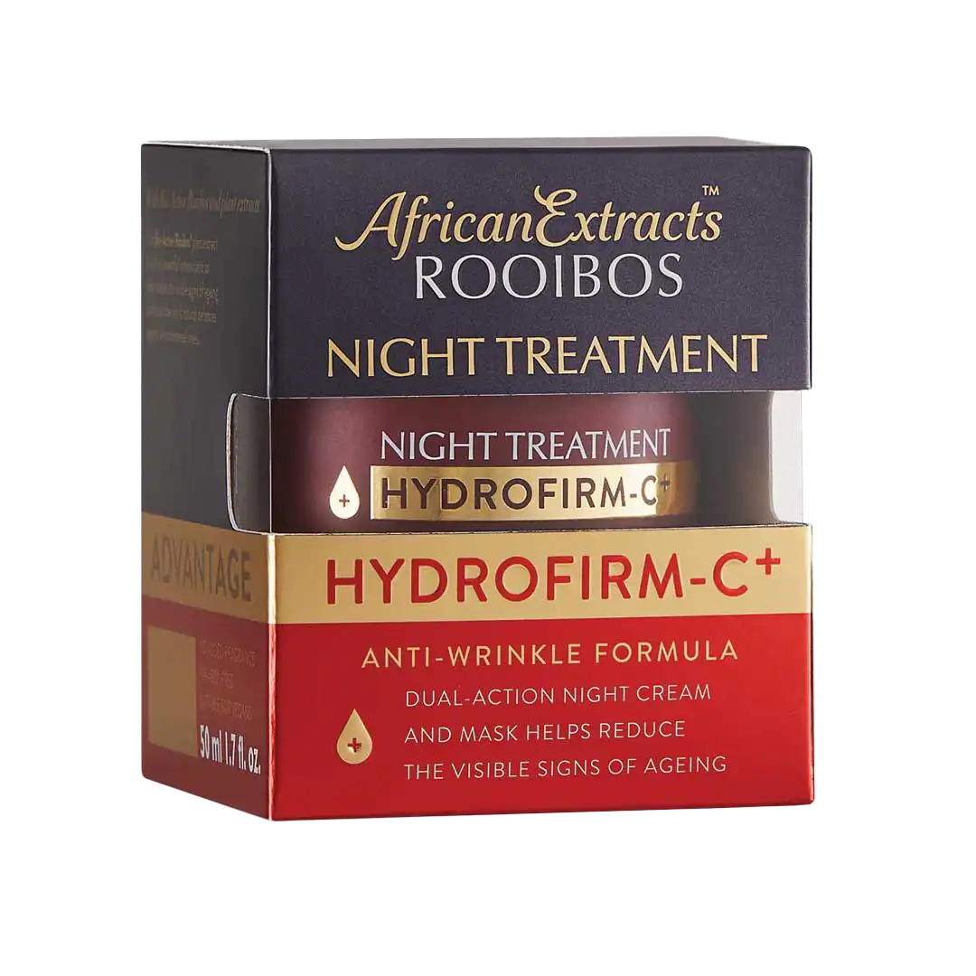 African Extracts Rooibos Hydrofirm-C+ Anti-Wrinkle Night Treatment Cream And Mask, 50ml