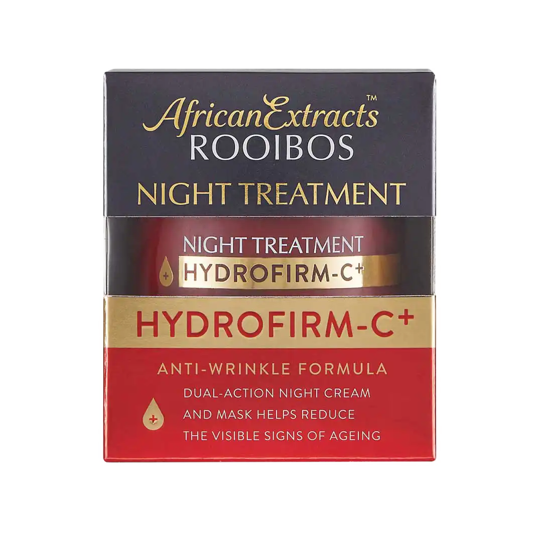 African Extracts Rooibos Hydrofirm-C+ Anti-Wrinkle Night Treatment Cream And Mask, 50ml