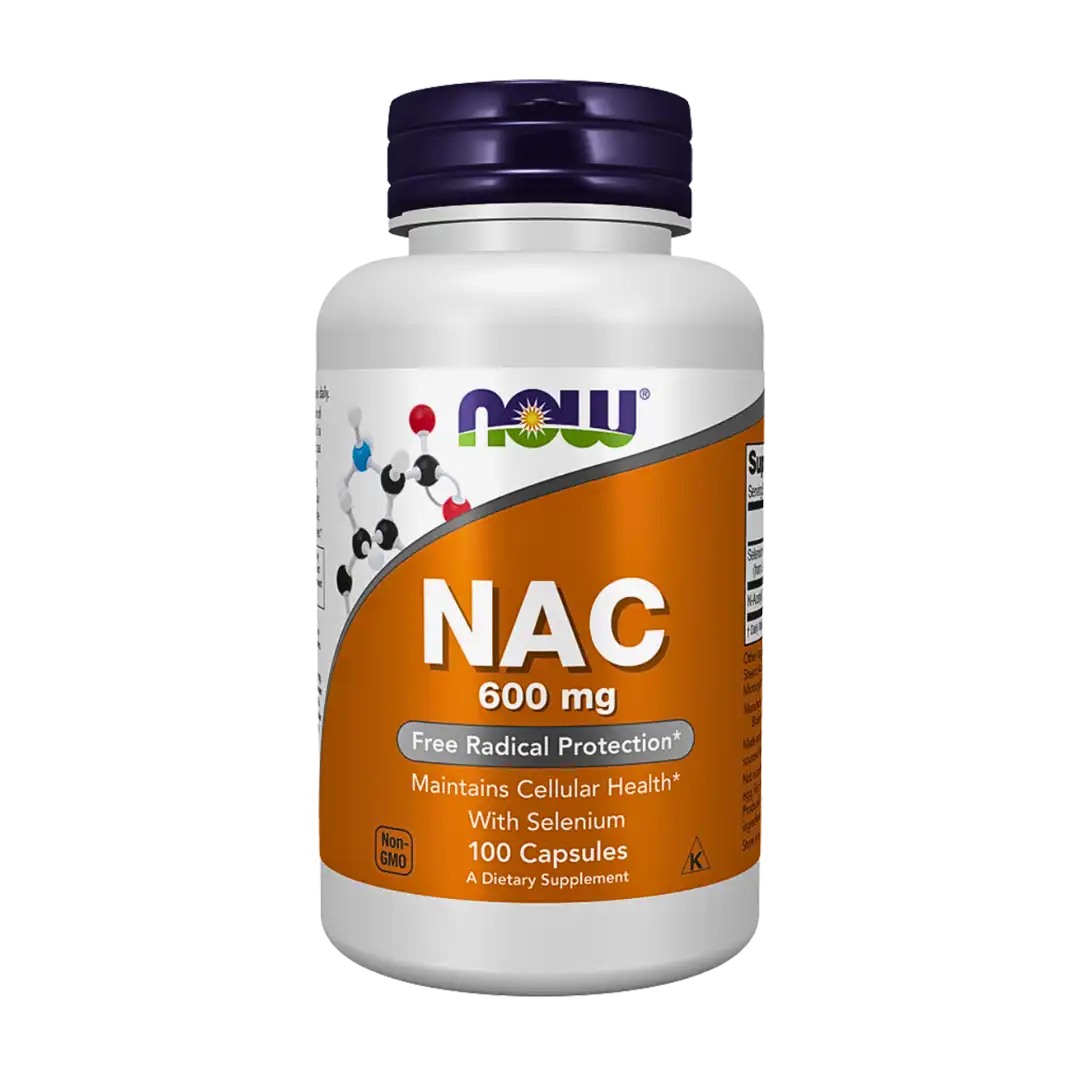 NOW Foods NAC 600mg Capsules, 100's