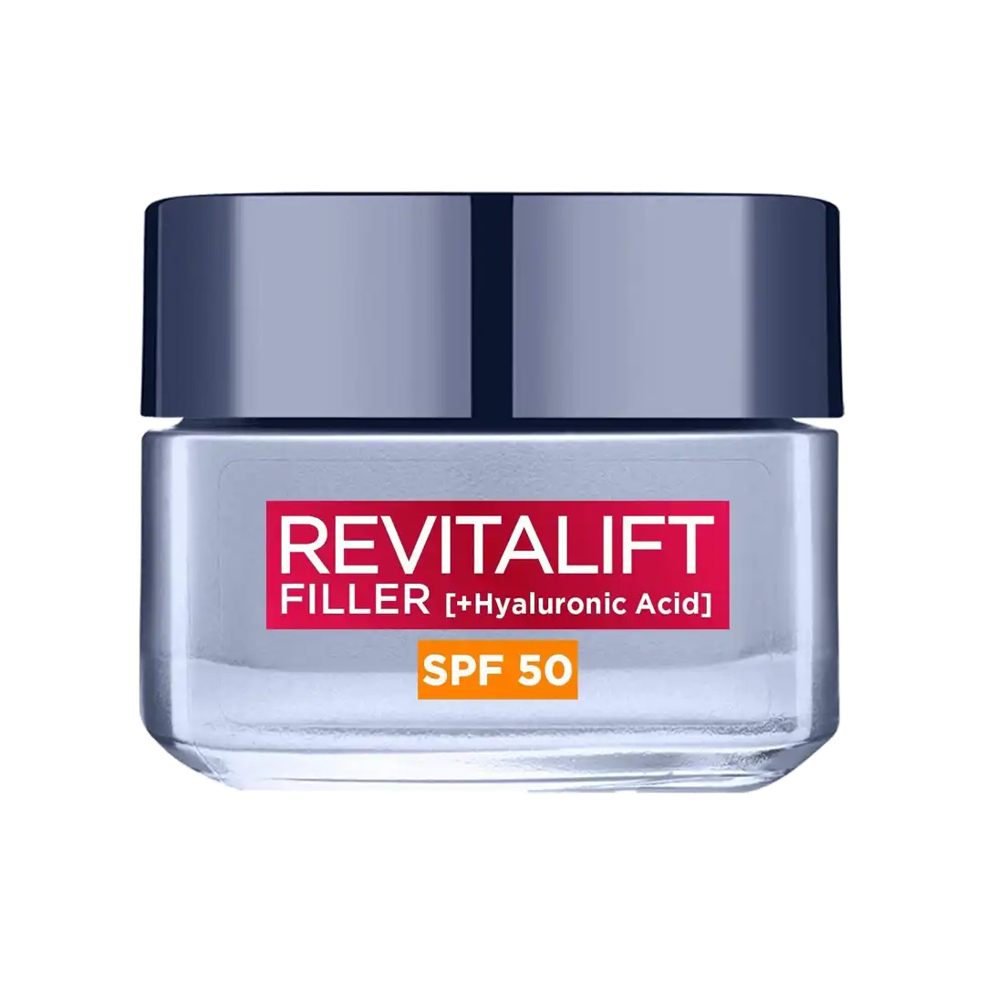 L'Oréal Revitalift Filler +Hyaluronic Acid Deep Replumping Anti-Ageing  Day Cream SPF50, 50ml