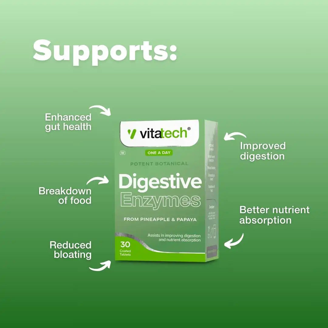 Vitatech Digestive Enzymes Tablets, 30's