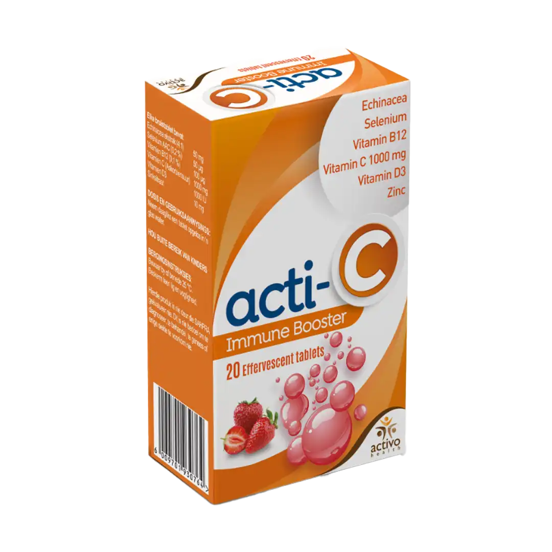 Acti-C Immune Booster Effervescent Tablets Assorted Flavours, 20's