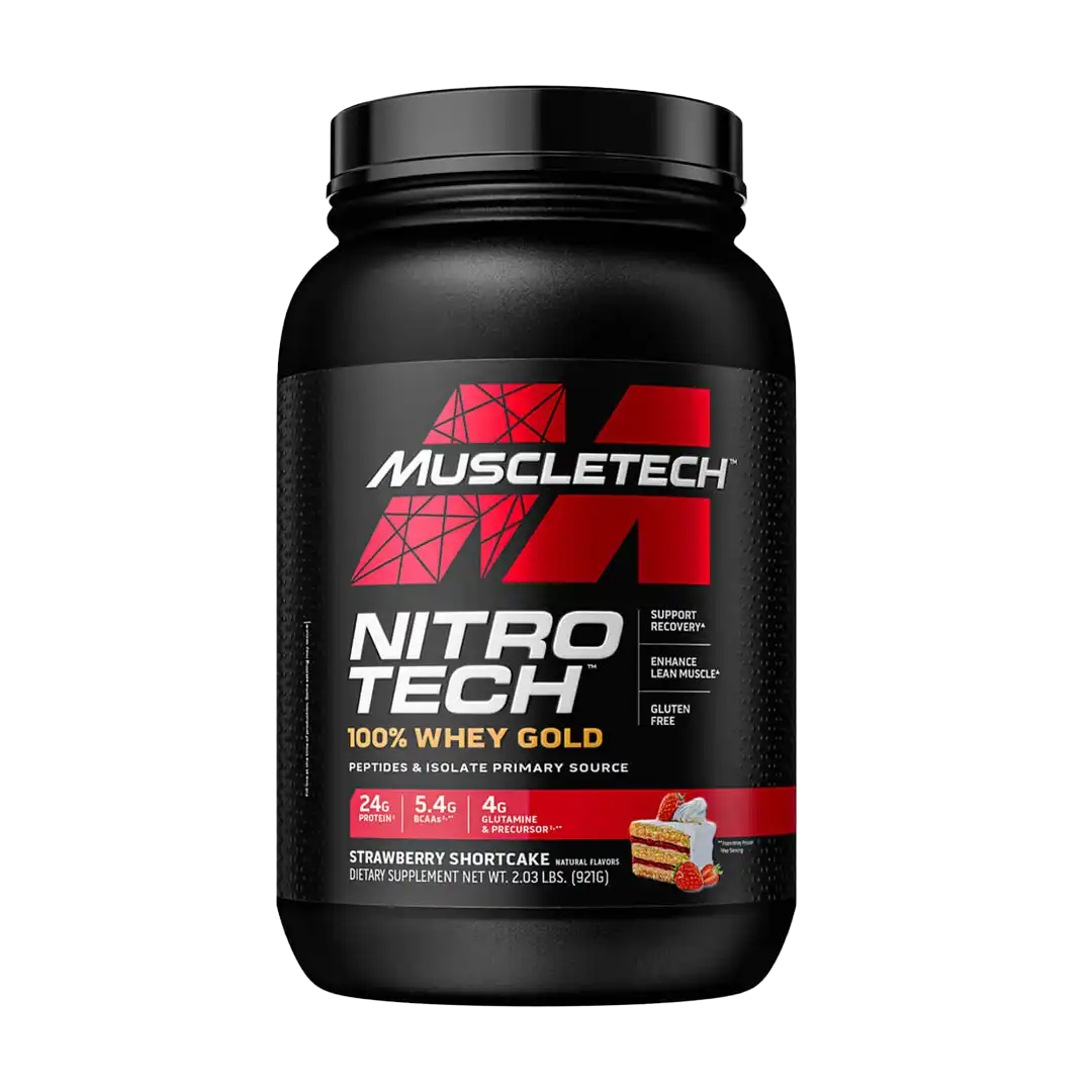 MuscleTech Nitro-Tech 100% Whey Gold Strawberry, 921g