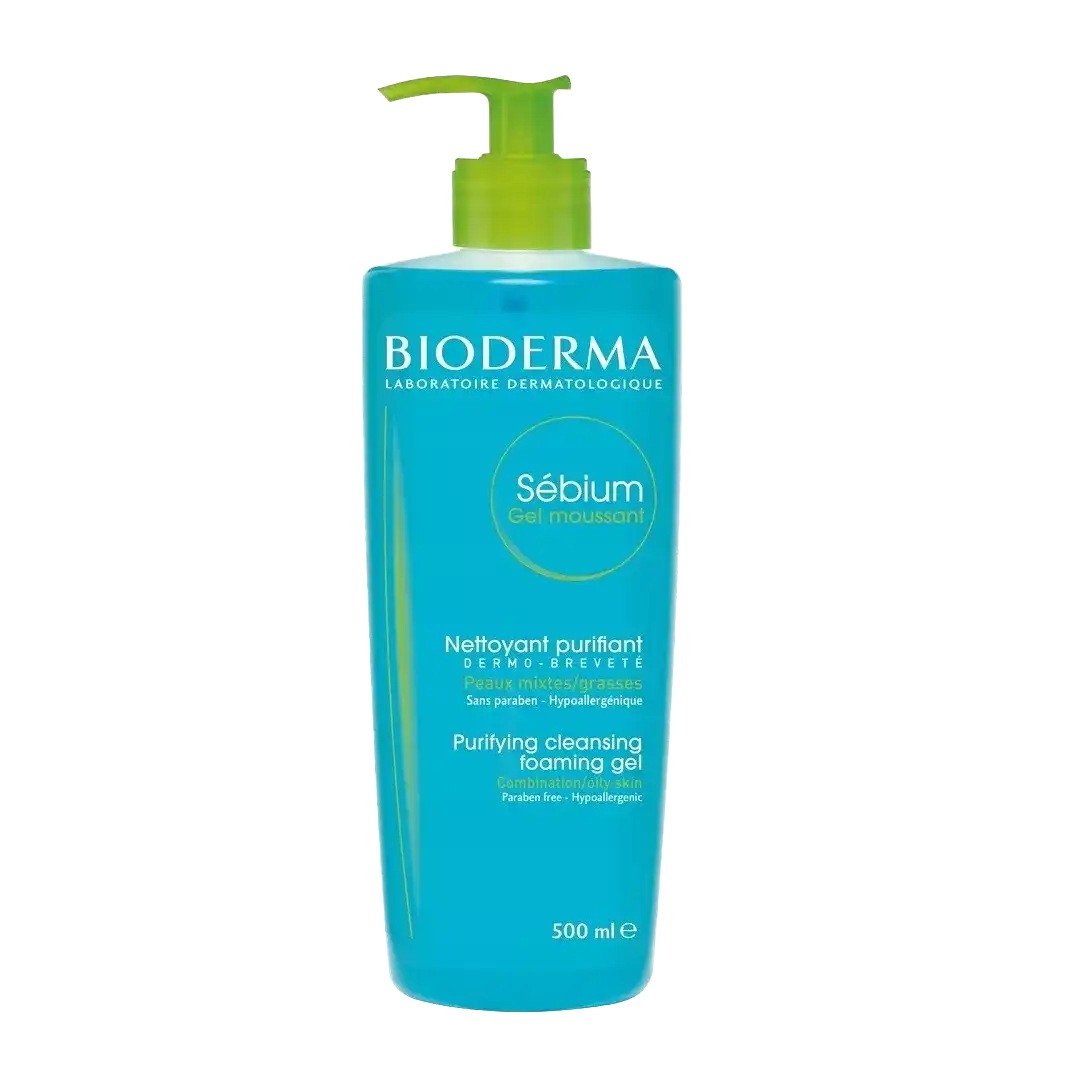 Bioderma Sébium Purifying Cleansing Foaming Gel, 500ml