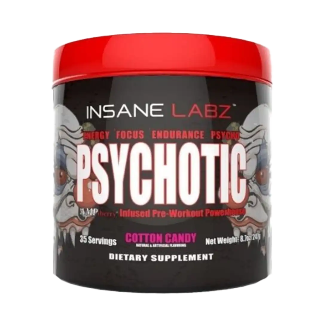 Insane Labz Psychotic Pre-Workout Powder 216g, Assorted