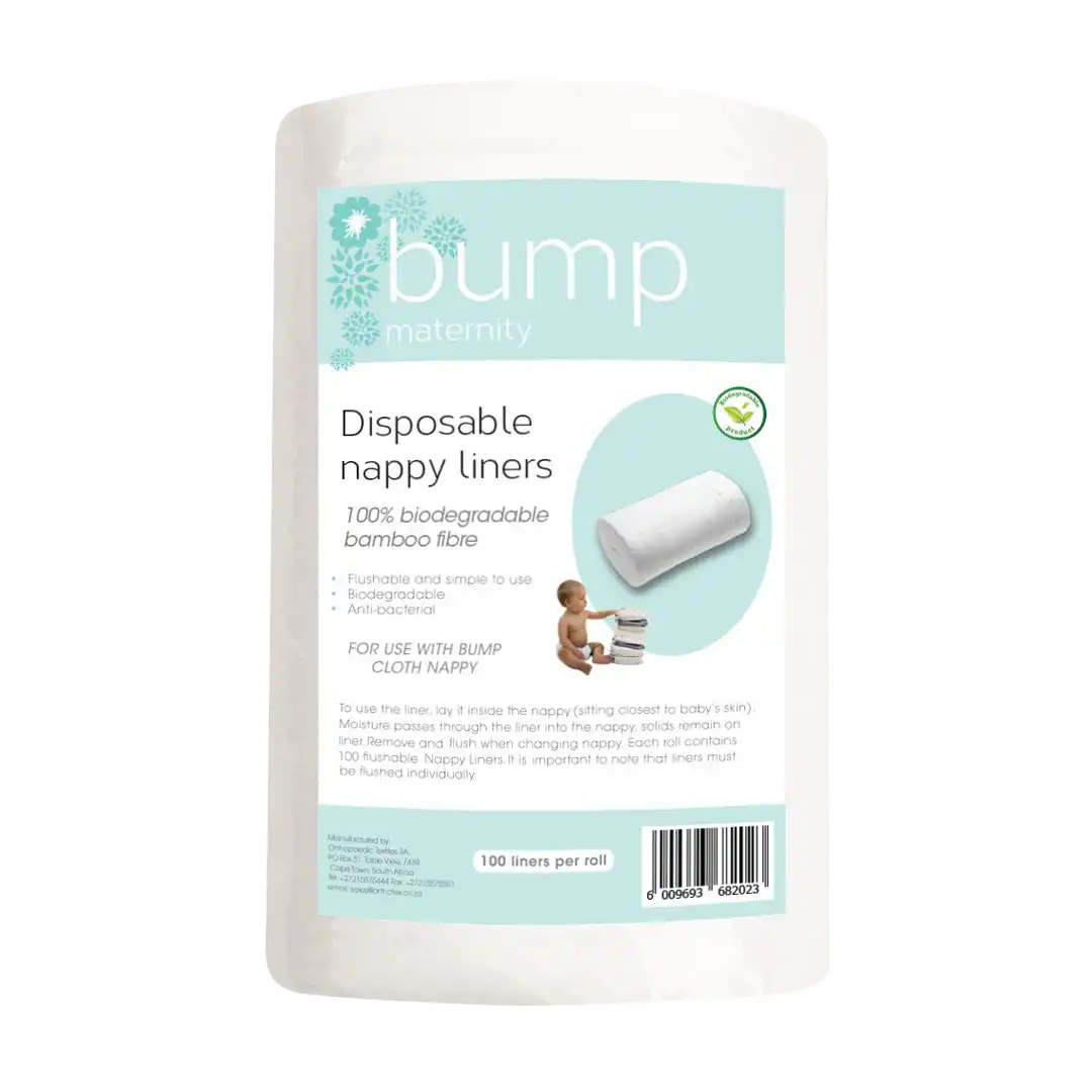 Bump Maternity Disposable Nappy Liners, 100's