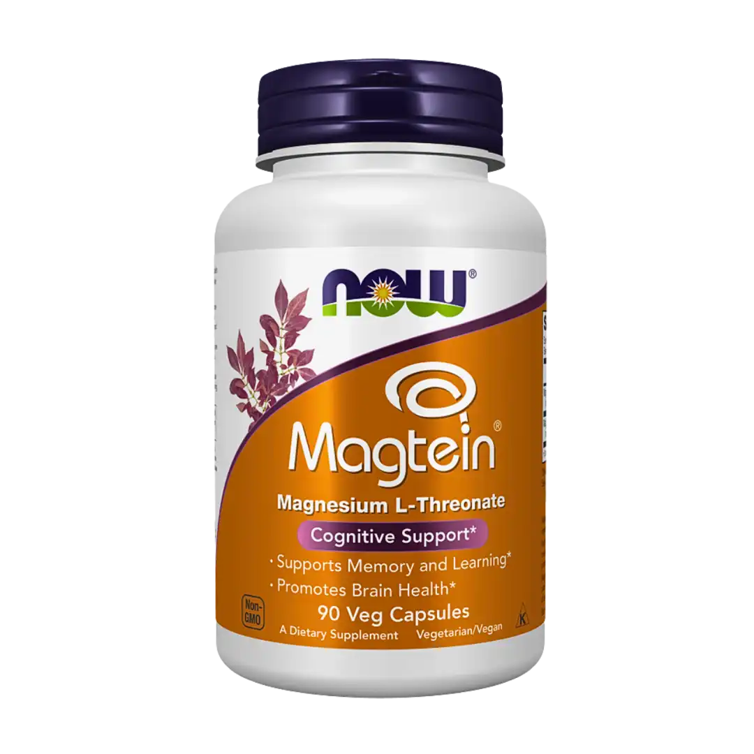 NOW Foods Magtein Veg Capsules, 90's
