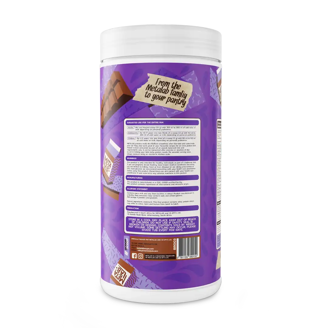 Metalab BRIDGE Premium Whey Protein Blend Cocoa Chocolate, 29 Servings