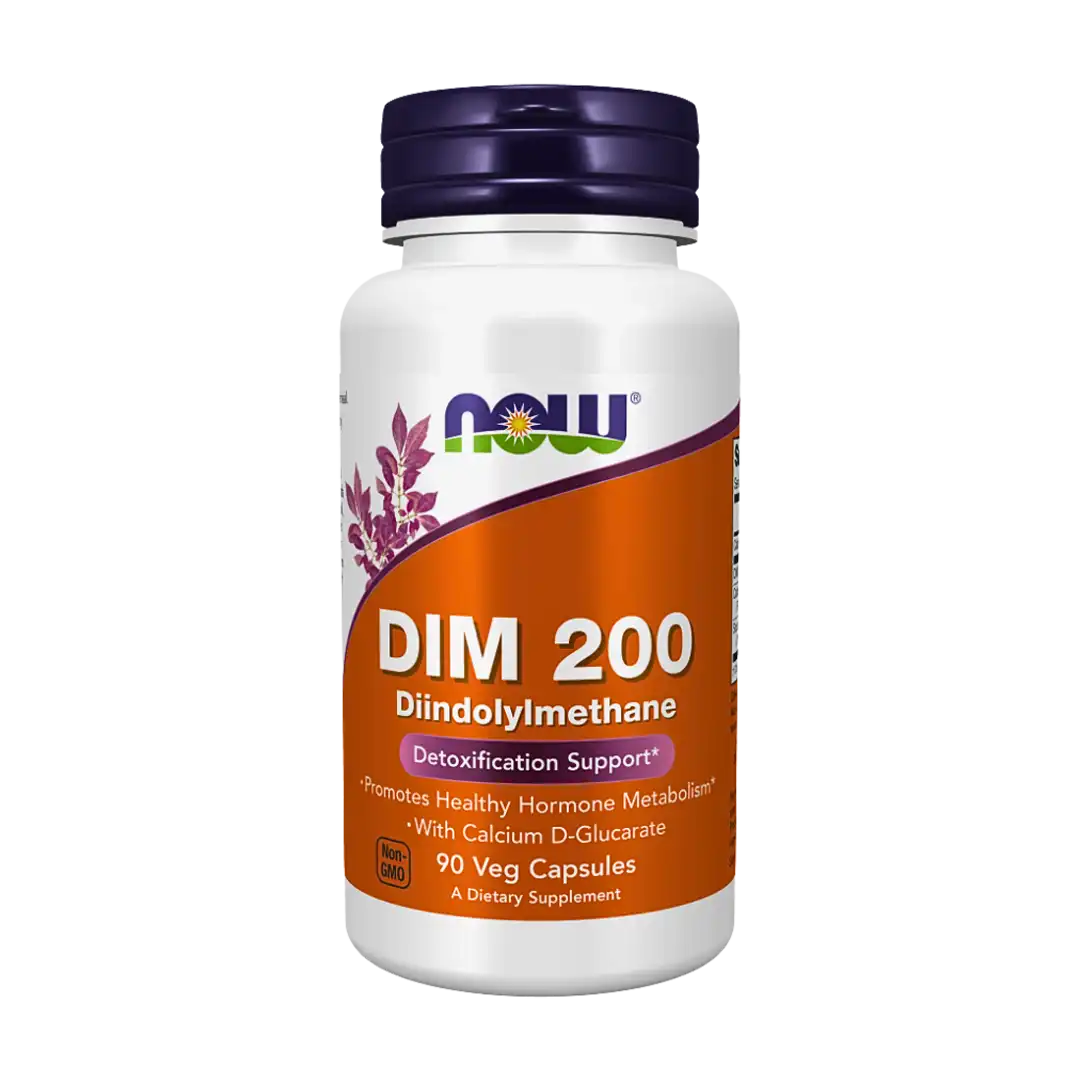 NOW Foods DIM 200 Veg Capsules, 90's