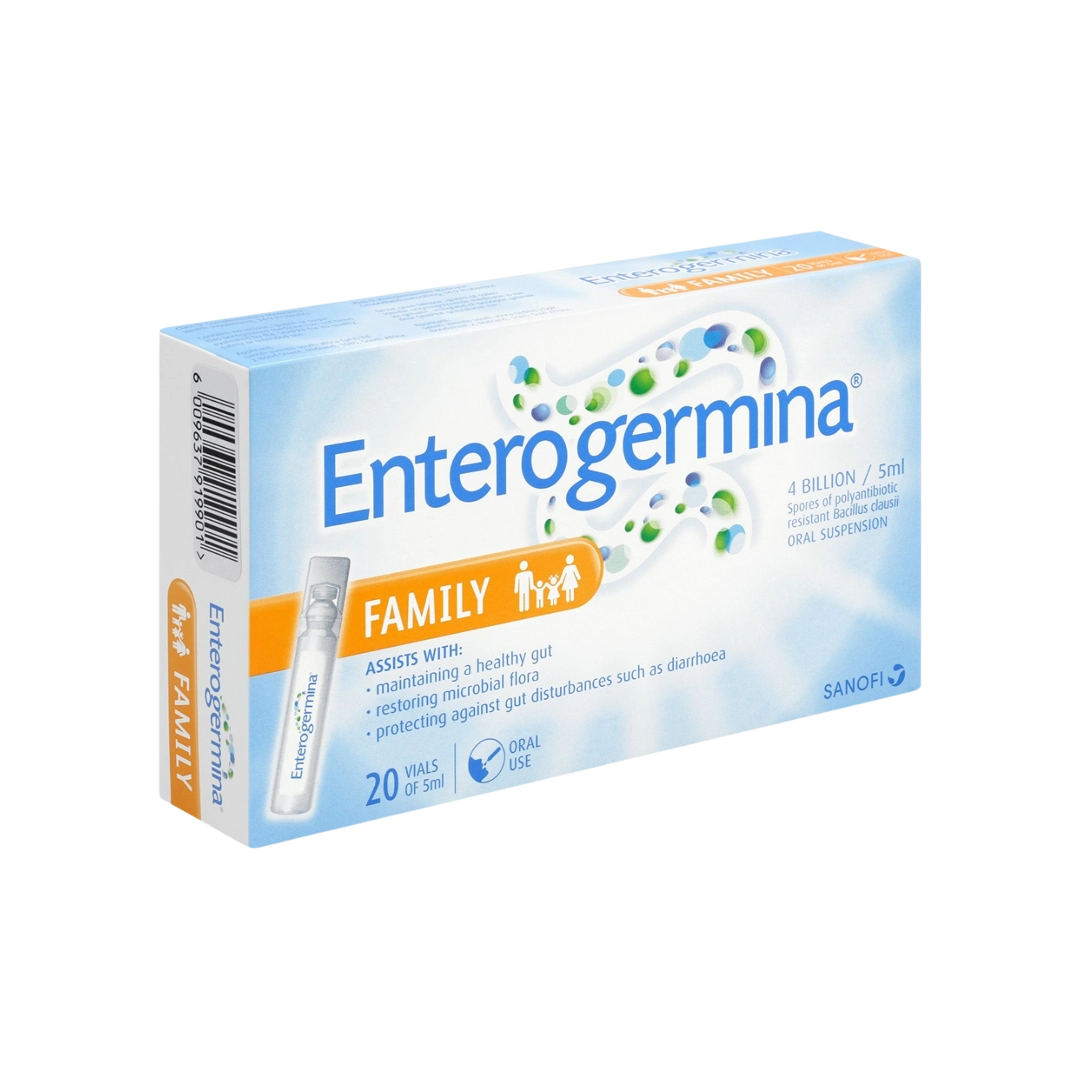 Enterogermina Family 4 Billion / 5ml Oral Suspension Vials, 20's