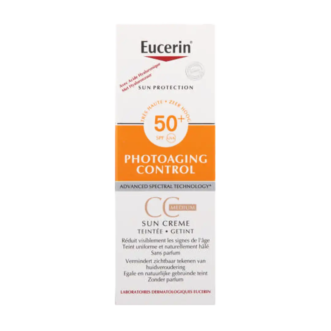 Eucerin Sun Tinted Creme SPF50 Medium Complexion, 50ml