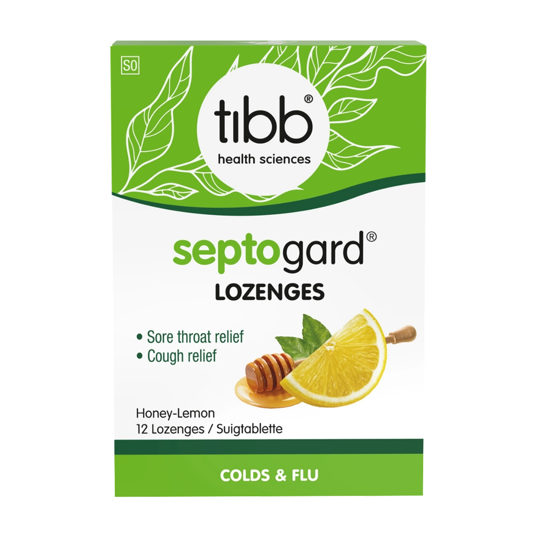 Tibb Septogard Honey and Lemon Lozenges, 12's