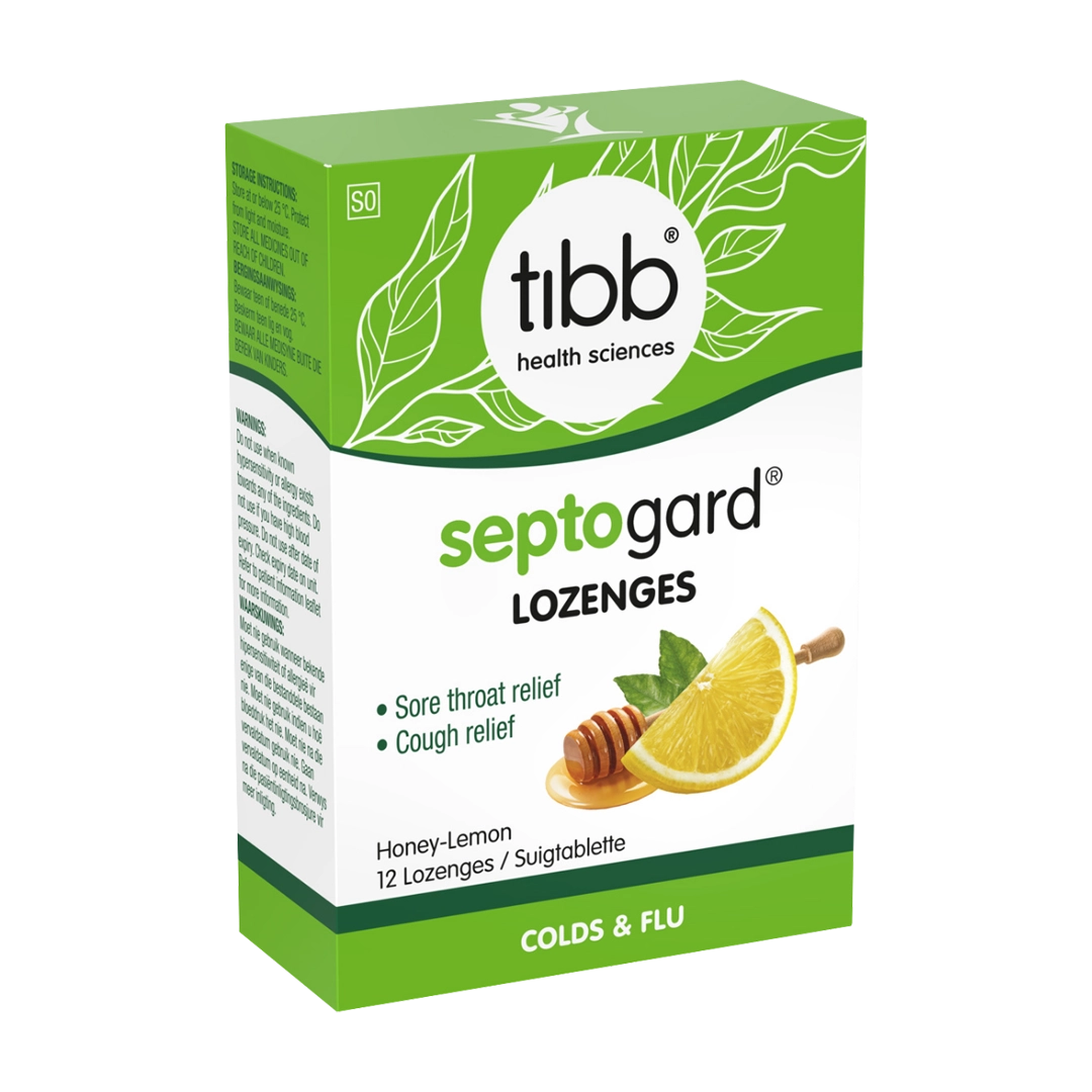 Tibb Septogard Honey and Lemon Lozenges, 12's