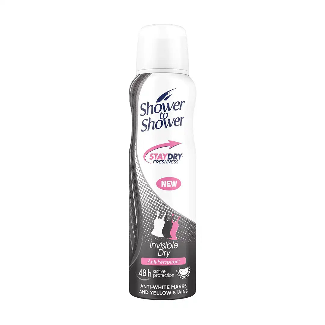 Shower To Shower Invisible Dry Anti-Perspirant Deodorant, 150ml