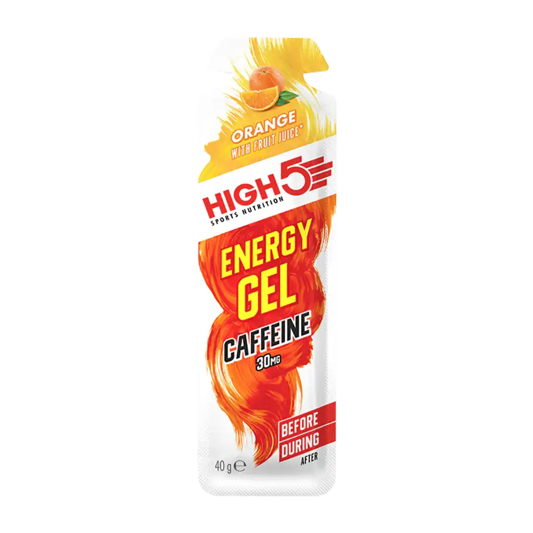 High 5 Energy Gel Caffeine Orange, 40g