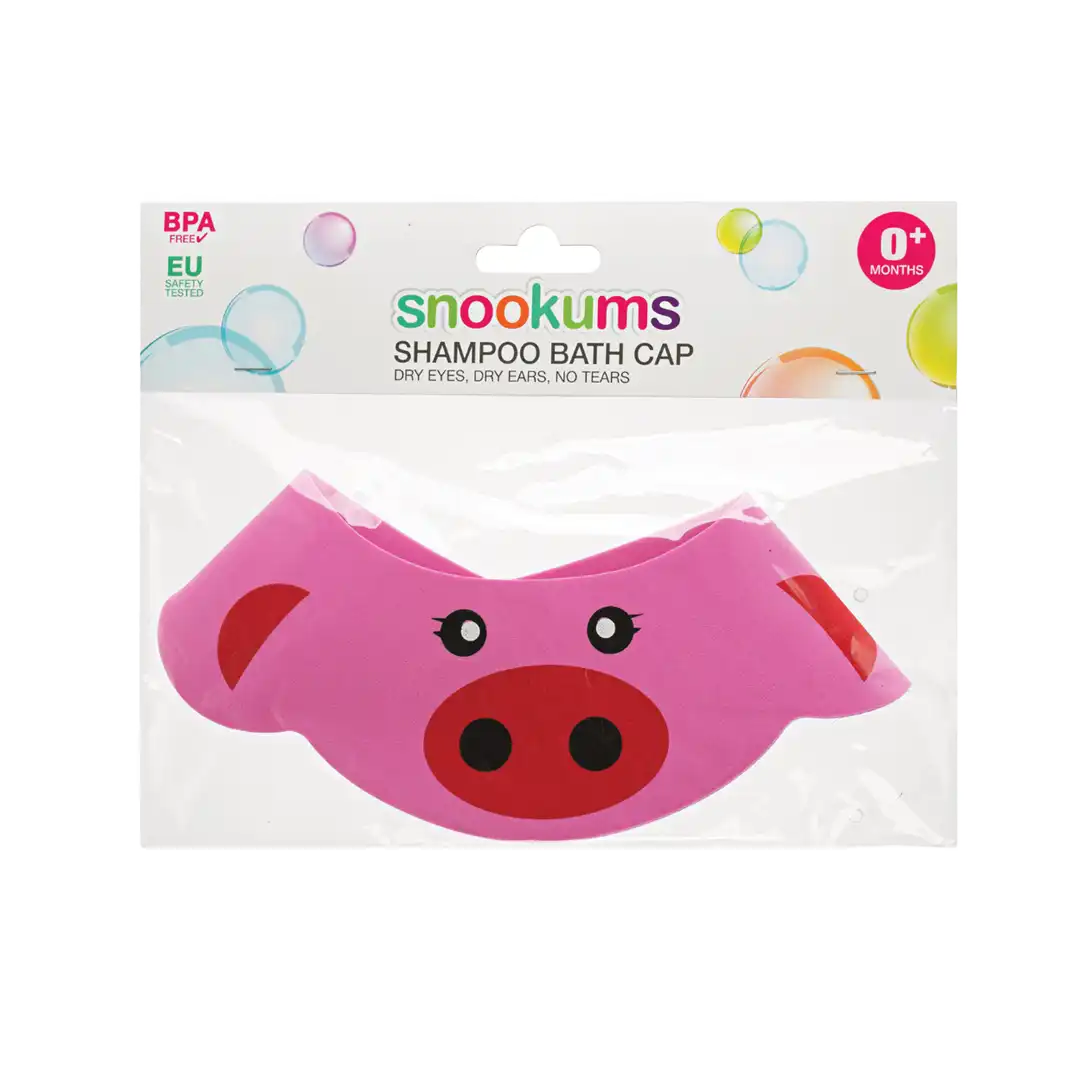 Snookums Shampoo Bath Cap, Pink Pig