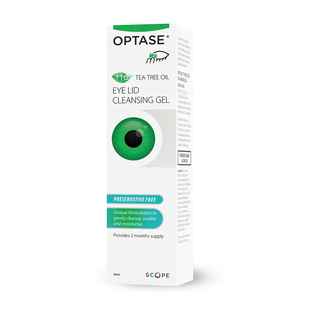 Optase Tea Tree Oil Eyelid Cleansing Gel, 50ml