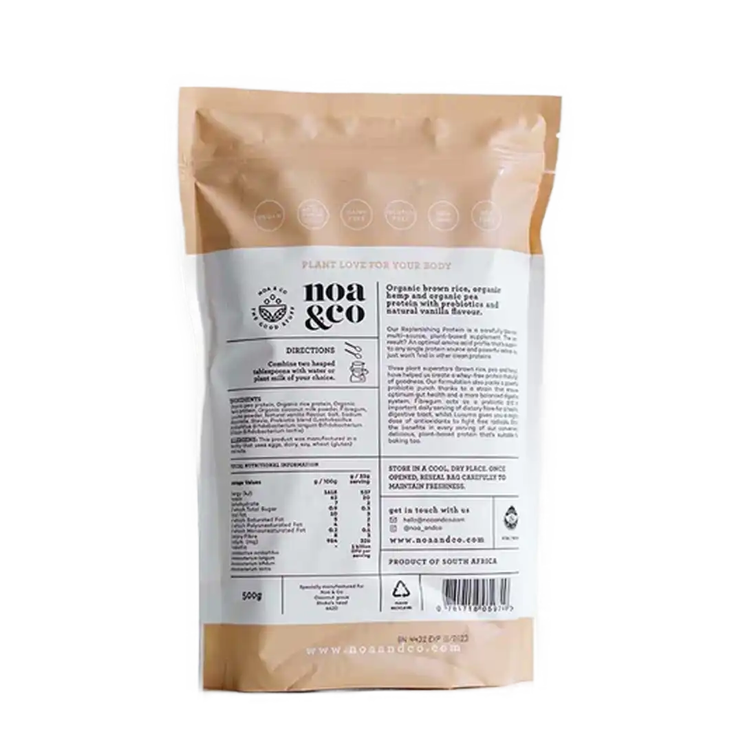 Noa & Co Vanilla Replenishing Protein Powder, 500g