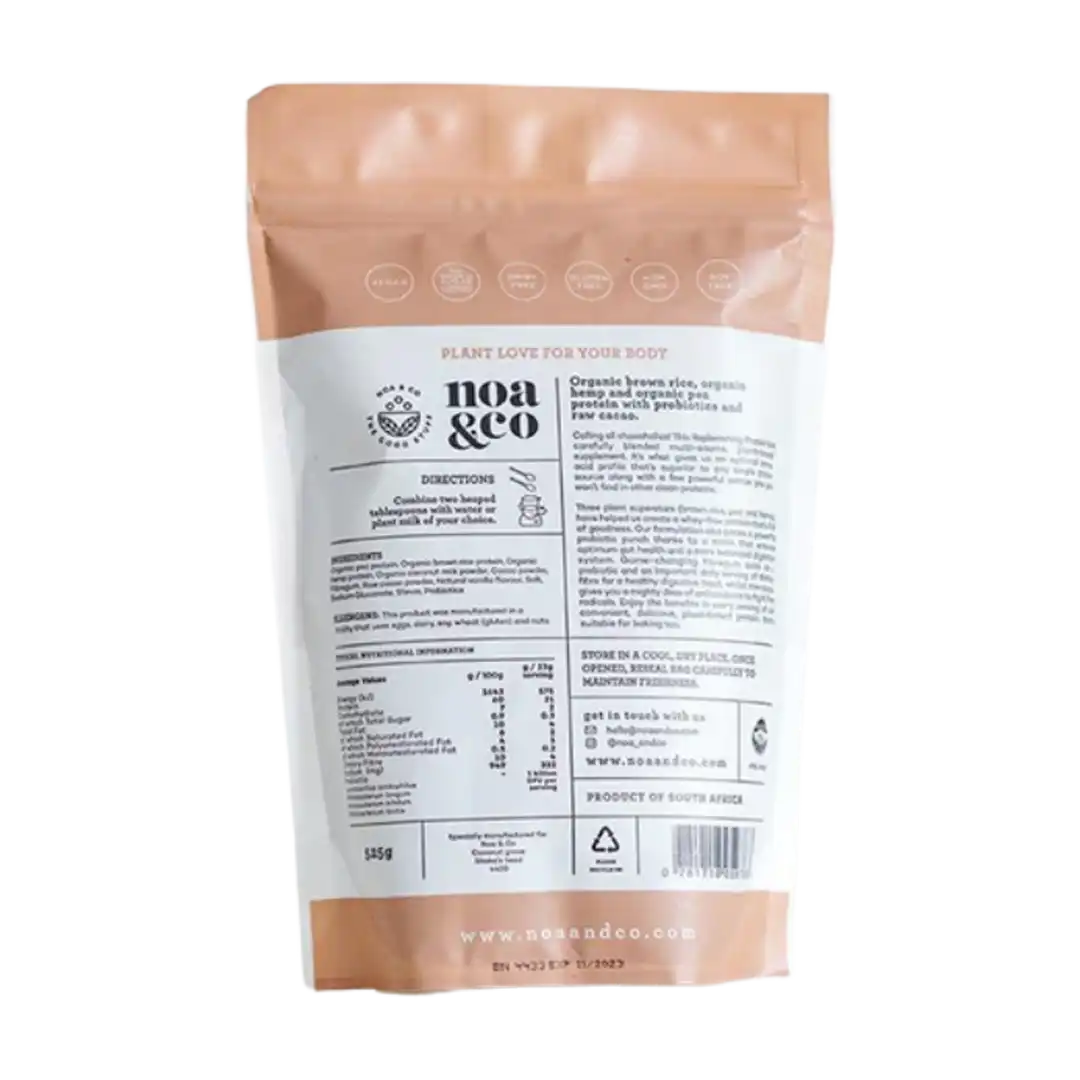 Noa & Co Chocolate Replenishing Protein Powder, 500g