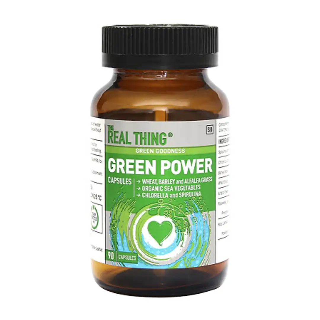 The Real Thing Green Power Powder Capsules, 90's
