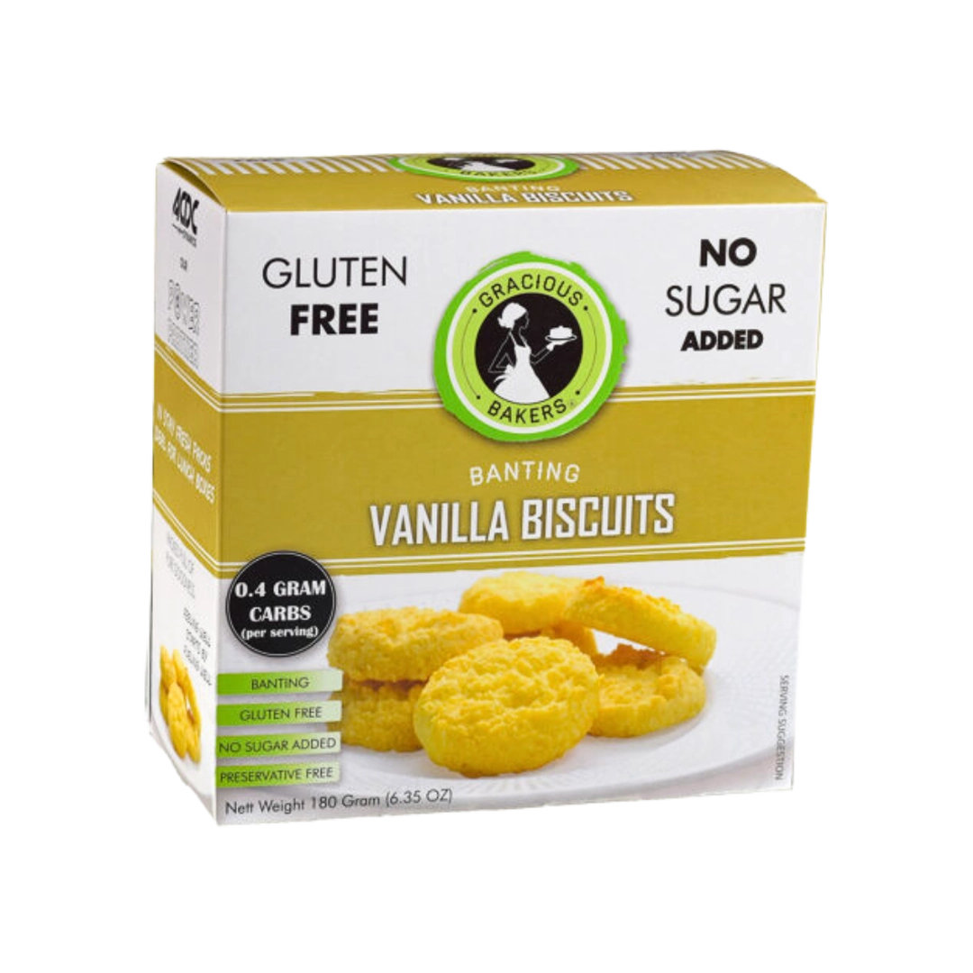 Gracious Bakers Vanilla Biscuits, 180g
