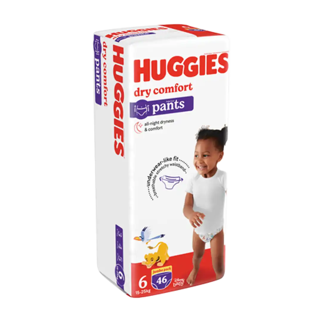 Huggies Dry Comfort Pants Size 6 Nappies, 46's