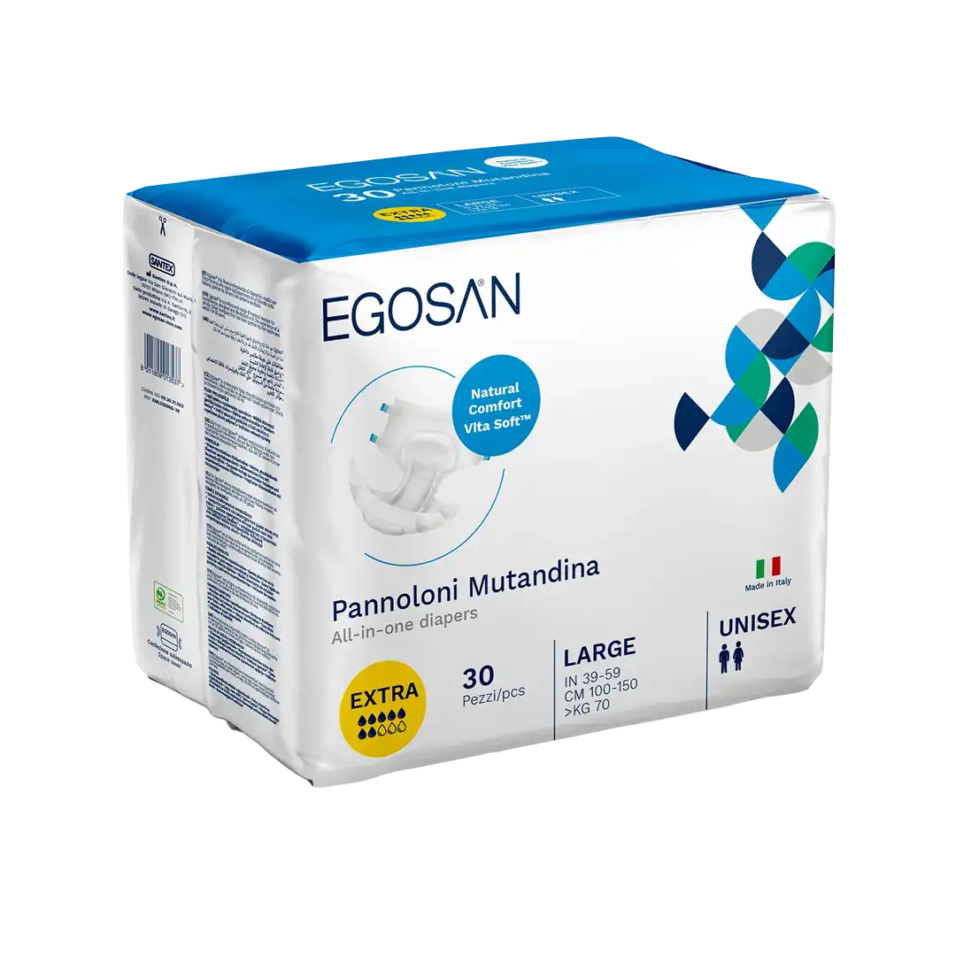 EGOSAN Extra Adult Diaper All-in-one Brief, 30's Assorted