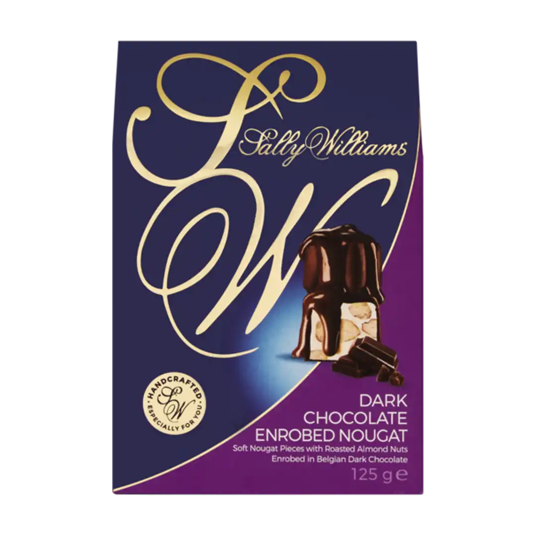 Sally Williams Dark Chocolate Coated Nougat, 125g
