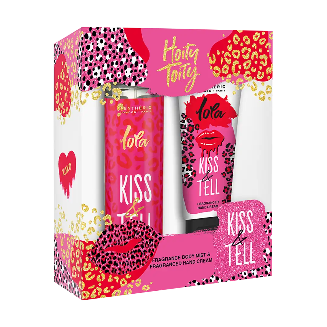 Lentheric Hoity Toity Kiss & Tell 220ml Fragrance Mist & 75ml Hand Cream
