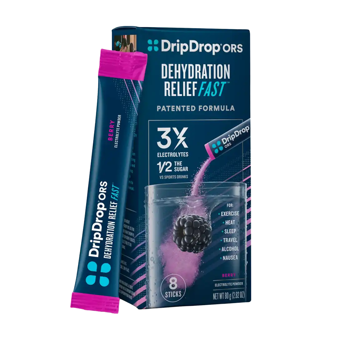 DripDrop ORS Dehydration Relief Berry, 8 Sticks