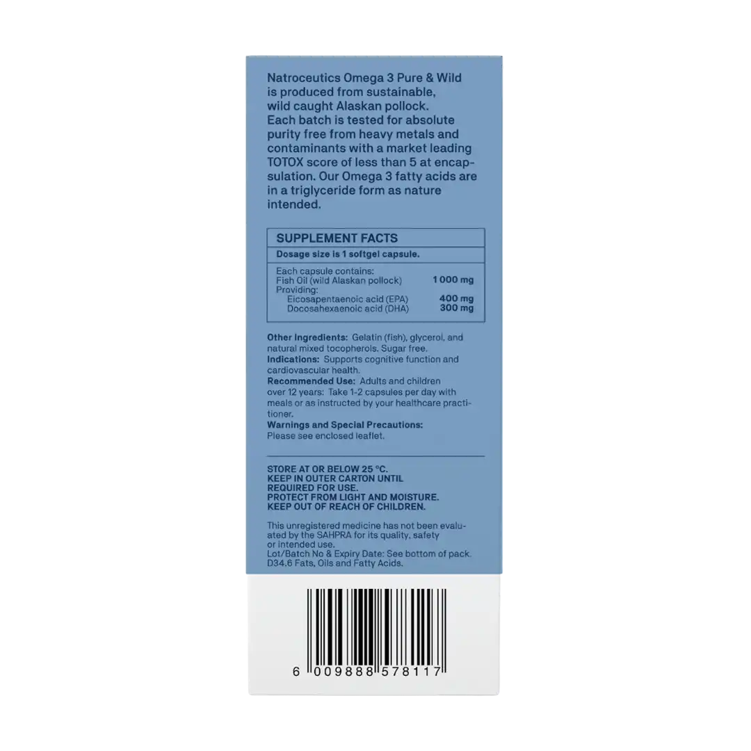 Natroceutics Omega 3 Pure & Wild Capsules, 60's