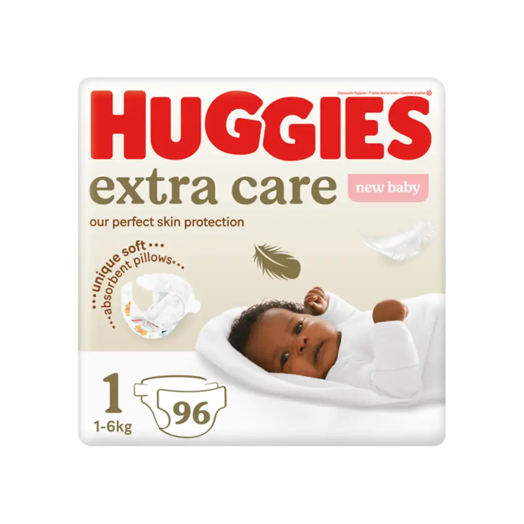 Huggies Extra Care Size 1, 96's