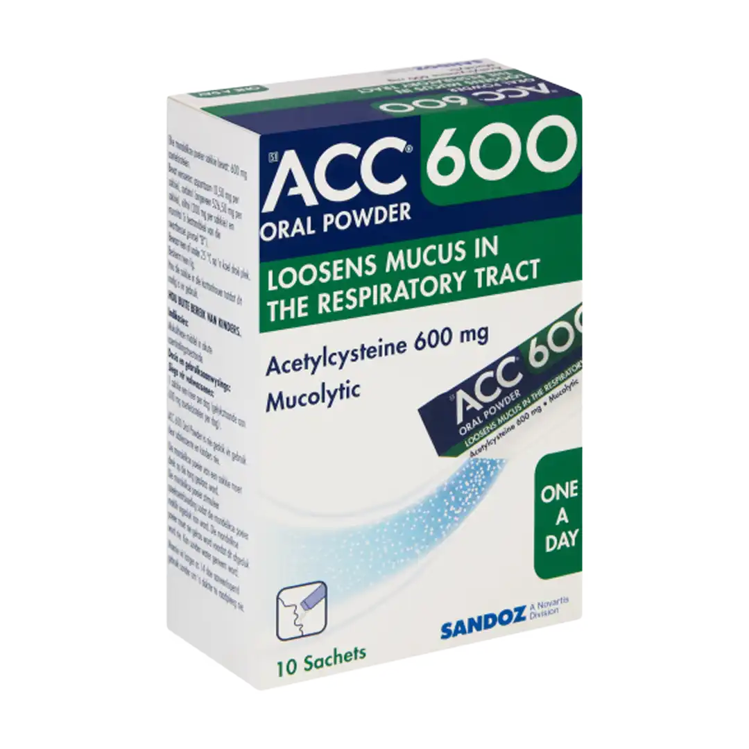 ACC 600mg Oral Powder Sachets, 10's