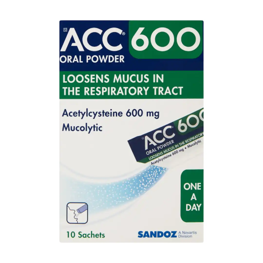 ACC 600mg Oral Powder Sachets, 10's