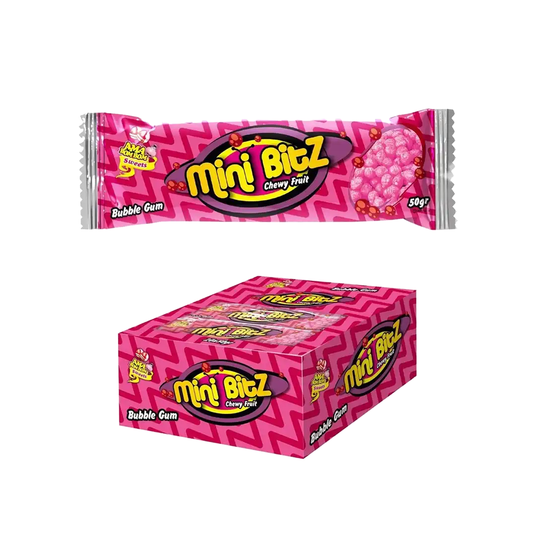 Mini Bitz Bubble Gum, 50g