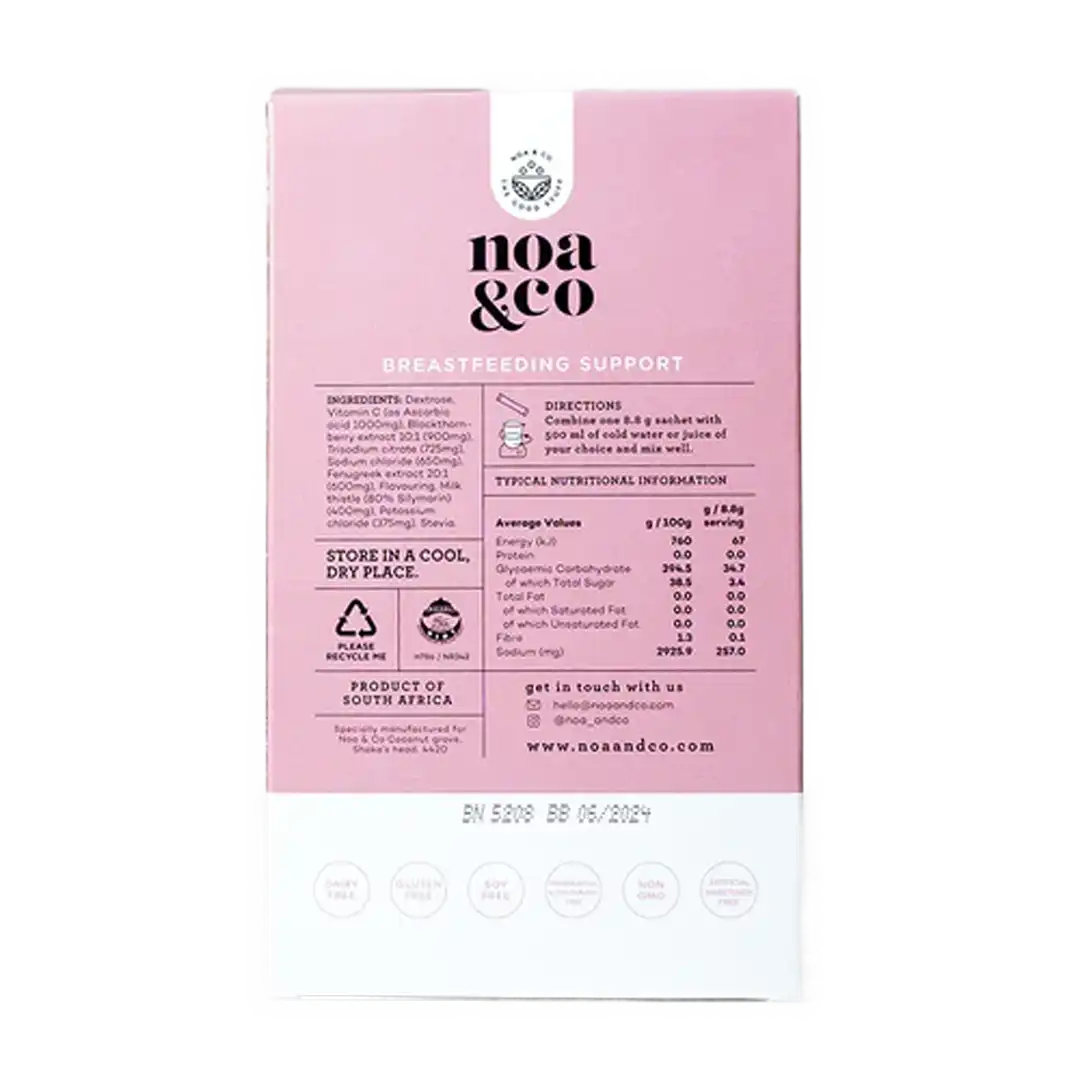 Noa & Co Advanced Breast Feeding Support, 30x8.8g Sachets