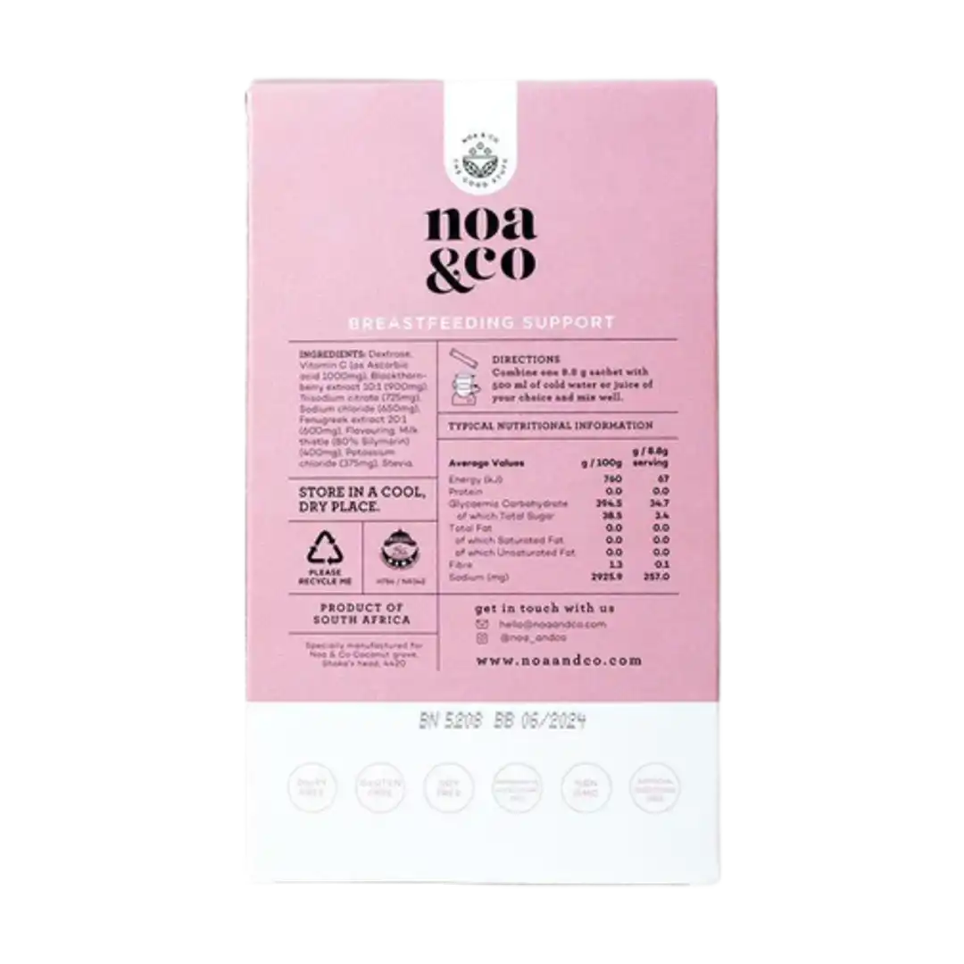 Noa & Co Breast Feeding Support, 30 x 8.8g Sachets