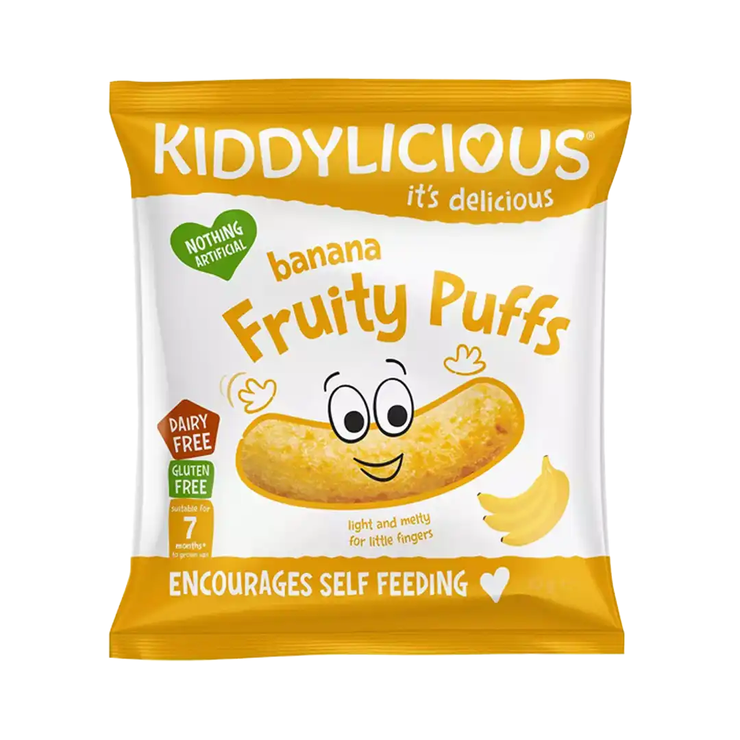 Kiddylicious fruity puffs Banana 10g, 7m+