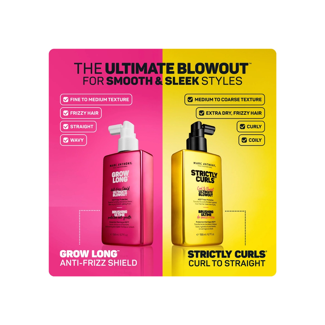 Marc Anthony Grow Long Anti-Frizz Shield Ultimate Blowout, 198ml